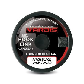 Vardis Hook Link Abrasion Resistant Pitch Black 20m super wytrzymała na przetarcia 35lb