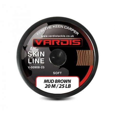 Vardis Skin Line Soft miękka plecionka w otulinie Mud Brown (1)